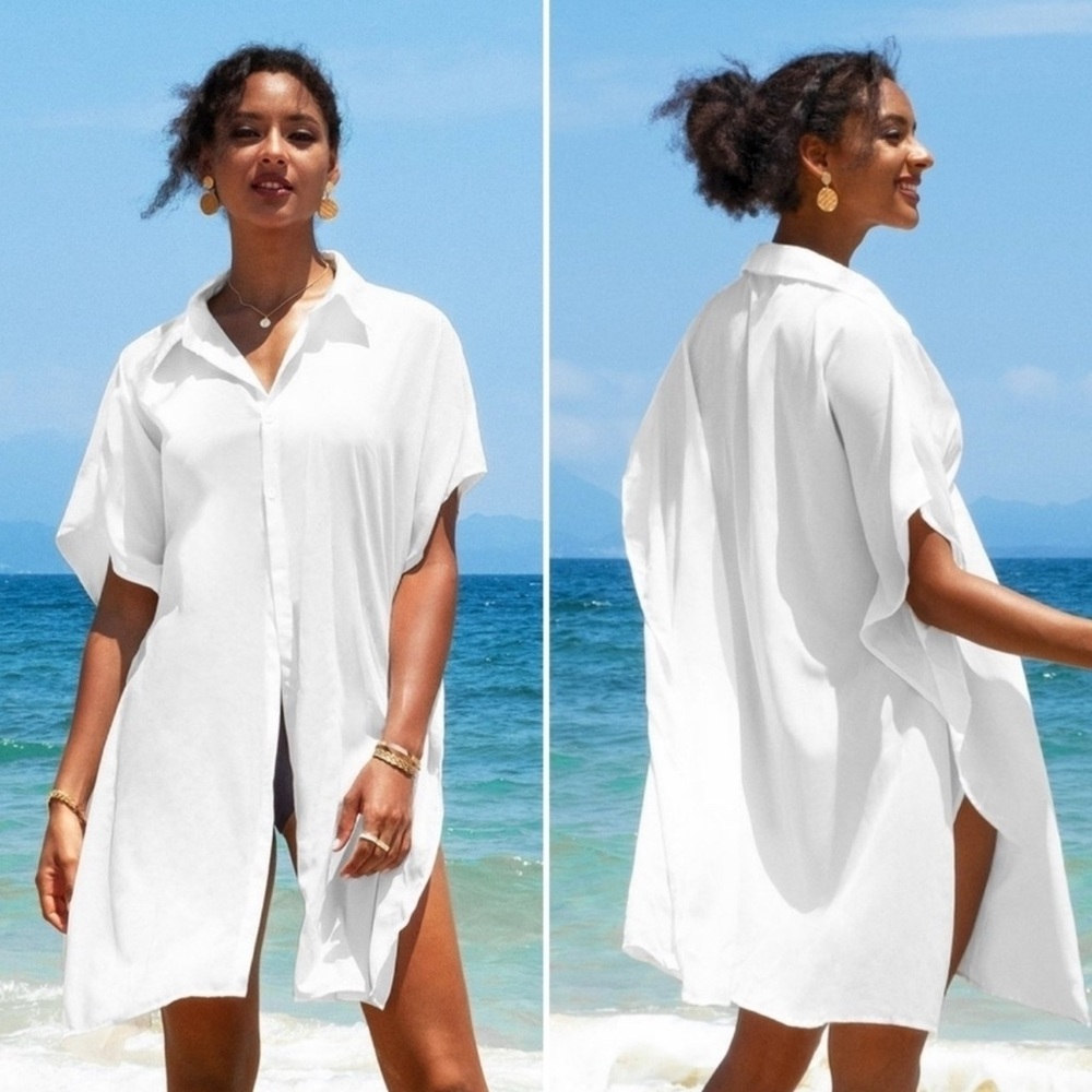 Cupshe White Women's Swim Cover-Up